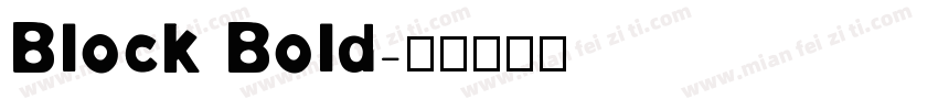 Block Bold字体转换
